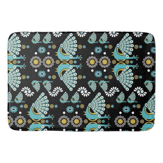 Tapis De Bain Pheasers Peacock Art (Devant)
