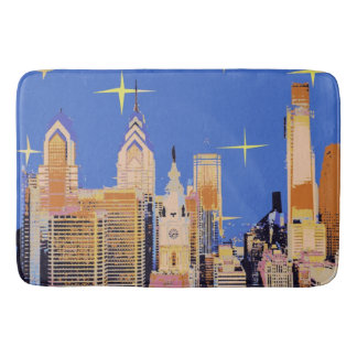 Tapis De Bain Philadelphia Starry Night, ajoutez du texte