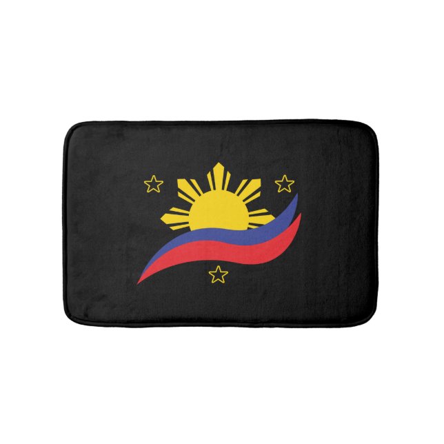 Tapis De Bain Philippines Philippin Pilipino Drapeau (Devant)