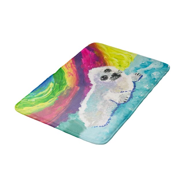 Tapis De Bain Phoque bébé "Art by Kids" (Angle)