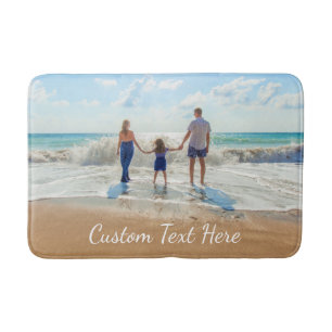 Tapis De Bain Photo Bath Mat personnalisée avec vos photos et vo