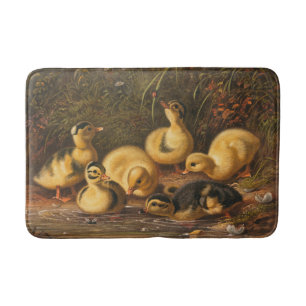 Tapis De Bain Photo de Canards - Bébés Canards