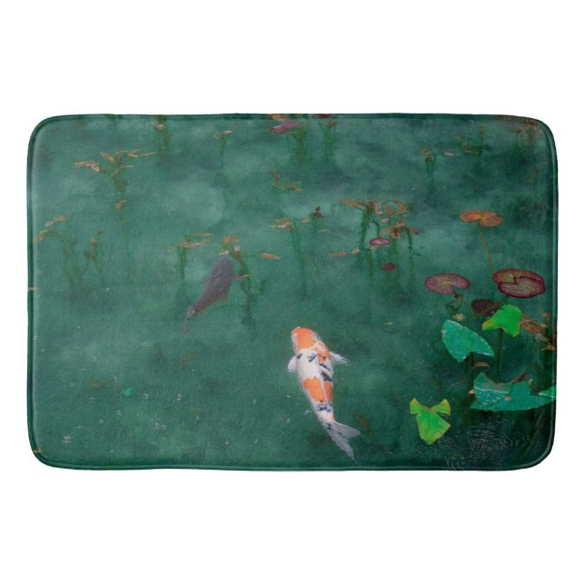 Tapis De Bain Photo de la nature japonaise de Koi Fish (Devant)