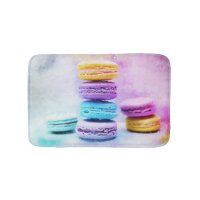 Photo de macarons colorés et délicieux
