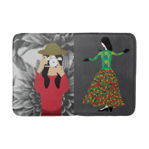 Tapis De Bain Photographe et mannequin de mode