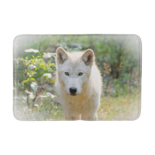 Tapis De Bain Photographie animale, Loup gris