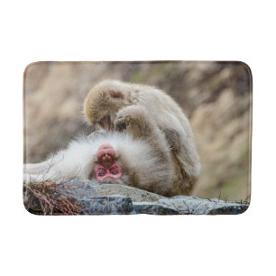 Tapis De Bain Photographie animale, singe macaque