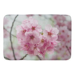 Tapis De Bain Photographie de fleurs de cerisier rose