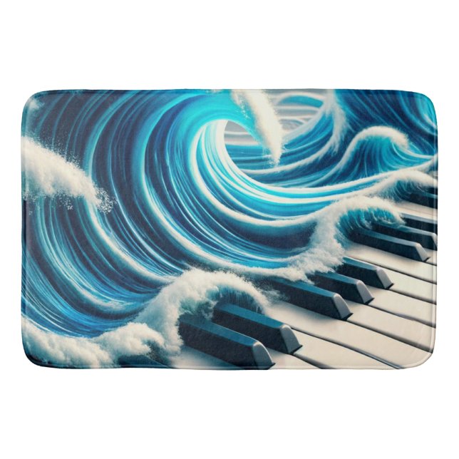 Tapis De Bain Piano Artwork (Devant)