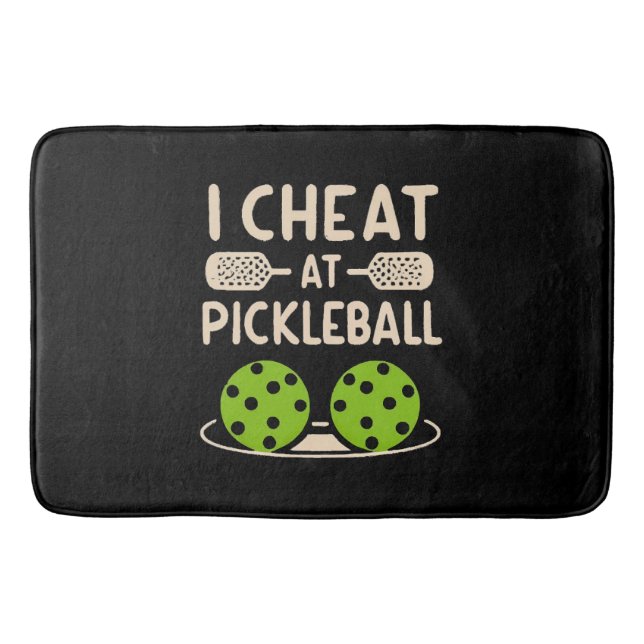 Tapis De Bain Pickleball Drôle (Devant)