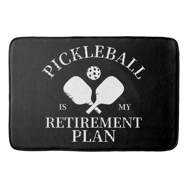 Tapis De Bain pickleball est mon projet de retraite (Devant)