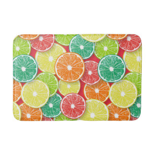 Tapis De Bain Pièces de fruits d'agrumes pop art 2