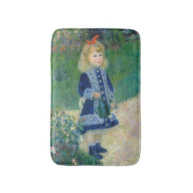 Tapis De Bain Pierre-Auguste Renoir - Une fille avec une canne d (Devant (Vertical))