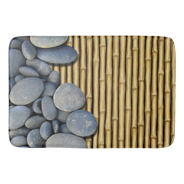 Tapis De Bain Pierres et bambou de rivière (Devant)