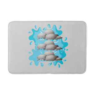 Tapis De Bain Pierres Zen et eau Splash Bain Mat