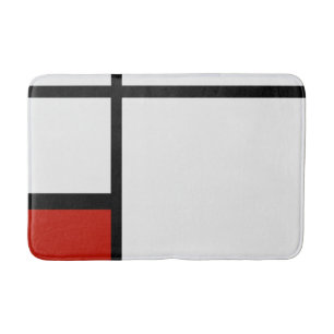 Tapis De Bain Piet Mondrian - Composition Abstrait géométrique