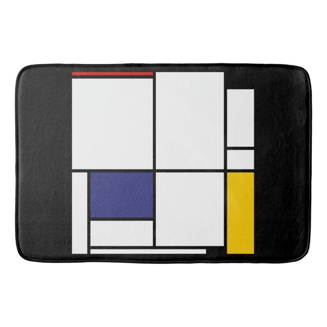 Tapis De Bain Piet Mondrian, Tableau 1 (Devant)