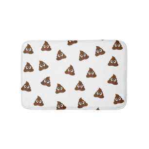 Tapis De Bain Pile de Poo emoji souriants poops