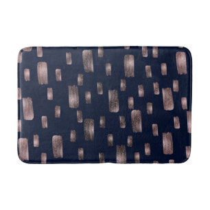 Tapis De Bain Pinceau de peinture moderne or cuivre bronze paill