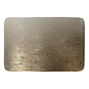 Tapis De Bain Pinceau doré Glamour Élégance Moderne