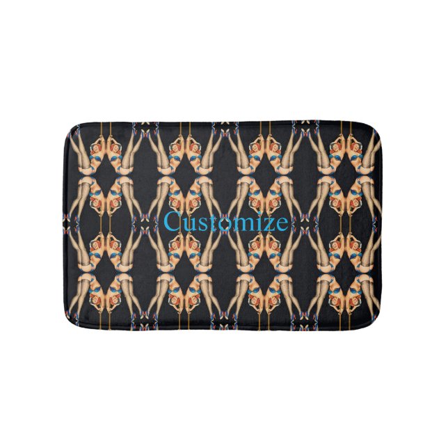 Tapis De Bain Pinceaux Vintages acrobatiques Thunder_Cove (Devant)