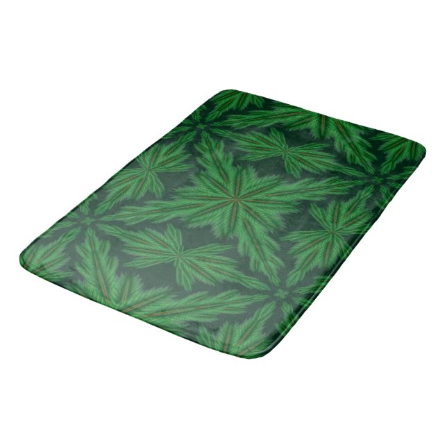 Tapis De Bain Pine Mandala Forest Bath Mat (Angle)