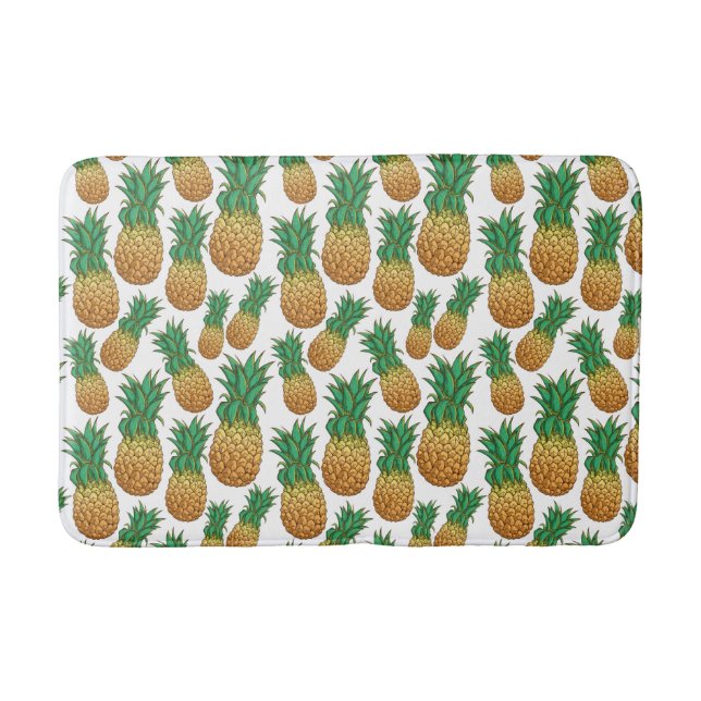 Tapis De Bain Pineapples Motifs nattes (Devant)