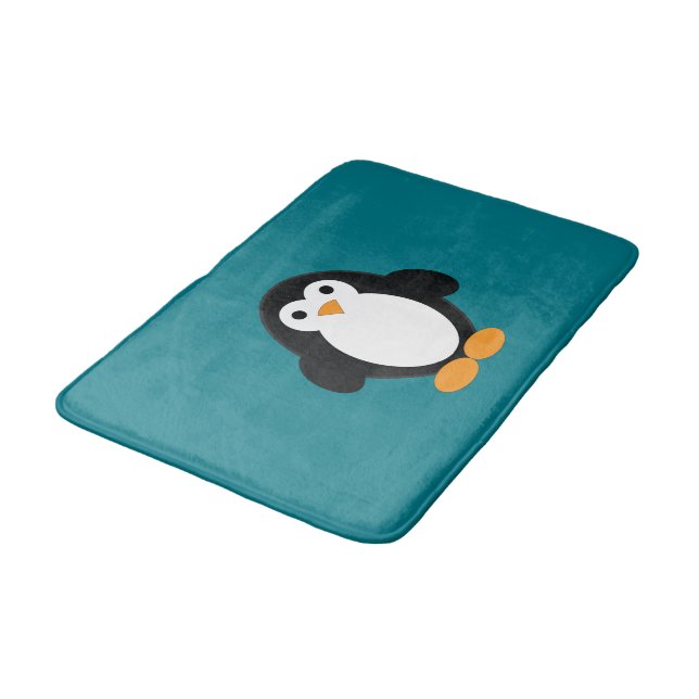 Tapis De Bain Pingouin à caricature mignonne (Angle)