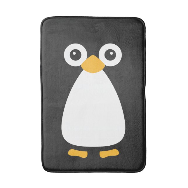Tapis De Bain Pingouin mignon de vecteur (Devant (Vertical))
