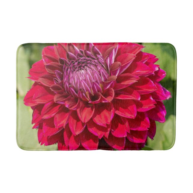 Tapis De Bain Pink Dahlia Flower Photographie, Beauté canadienne (Devant)