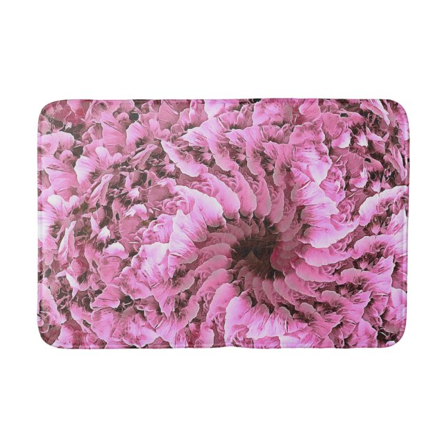 Tapis De Bain Pink Fibonacci Floral Bathmat (Devant)