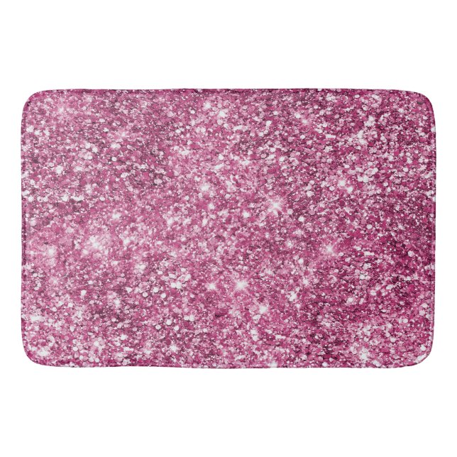 Tapis De Bain Pink Glitz Glitter Glam Sparkle (Devant)
