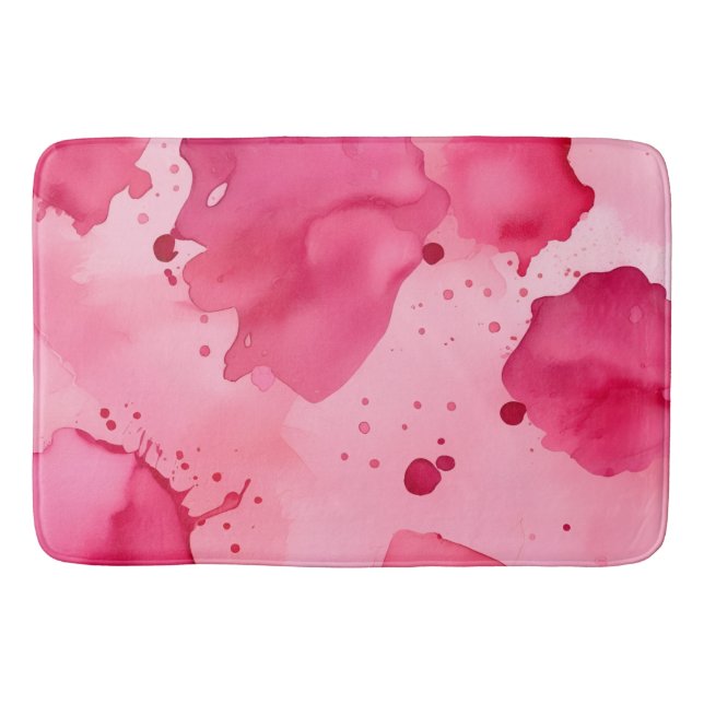 Tapis De Bain Pink on Pink Abstract (Devant)