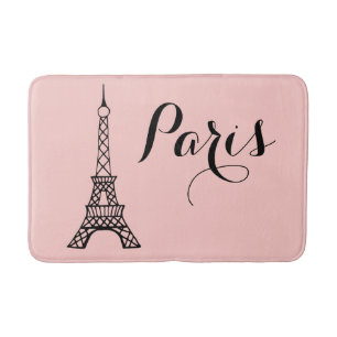 Tapis De Bain Pink Paris Tour Eiffel Salle de bain Mat Salle de 