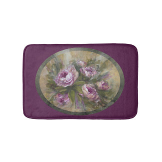 Tapis De Bain Pink / Purple Roses