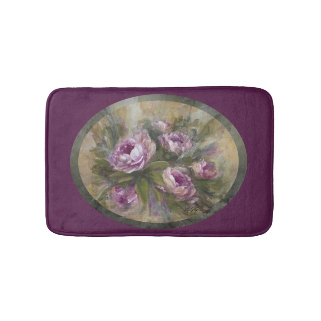 Tapis De Bain Pink / Purple Roses (Devant)