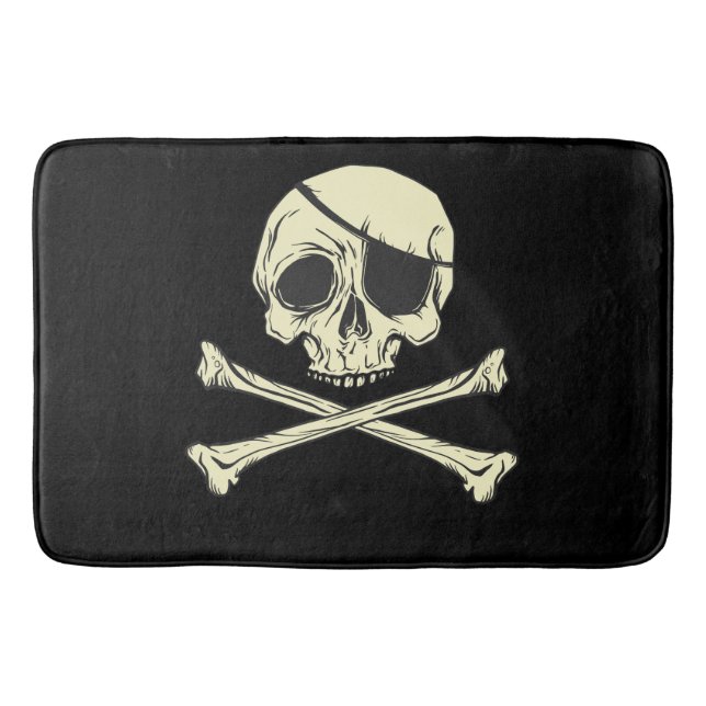 TAPIS DE BAIN PIRATE JOLLY ROGER (Devant)