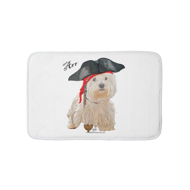 Tapis De Bain Pirate Westie (Devant)