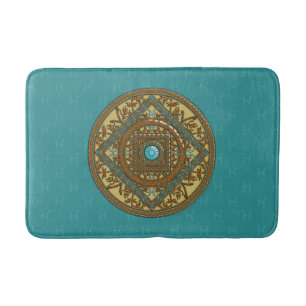 Tapis De Bain Pisces Mandala Bath Mat