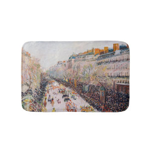 Tapis De Bain Pissarro - Montmartre, Mardi Gras sur le boulevard