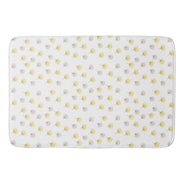 Tapis De Bain Pissenlits flottants, aquarelle  (Devant)