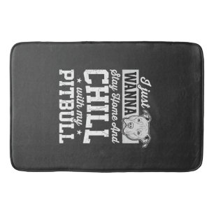 Tapis De Bain Pitbull Reste à la Maison et Design Chill