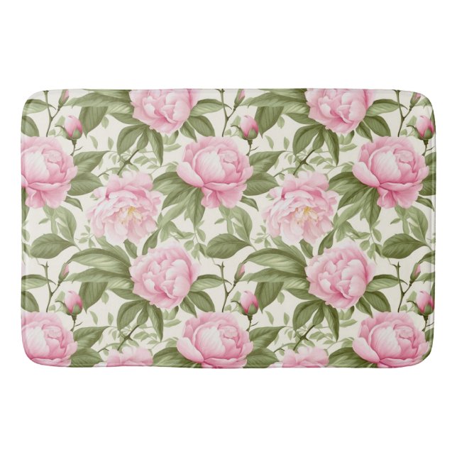 Tapis De Bain Pivoines roses (Devant)