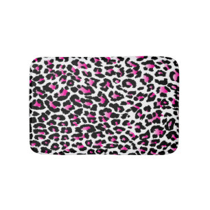 Tapis De Bain PixDezines couleur léopard rose/DO-IT-YOURSELF arr