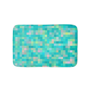 Tapis De Bain Pixel Art Multicolor Motif