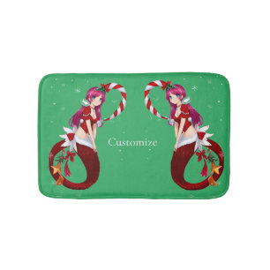 Tapis De Bain Pixie de Noël Mermaid Thunder_Cove