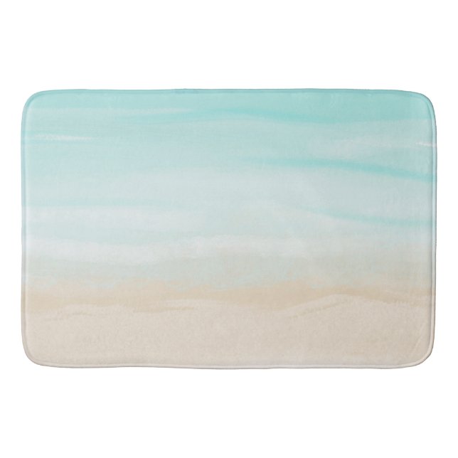 Tapis De Bain Plage Abstraite moderne (Devant)