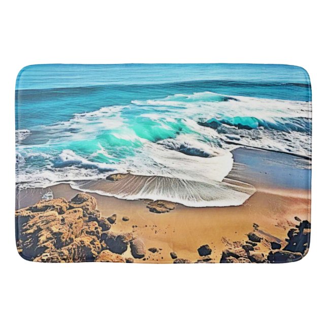 Tapis De Bain Plage Bliss : Vue océan (Devant)