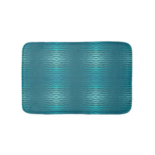 Tapis De Bain Plage côtière Salé Turquoise Wave Résumé Design