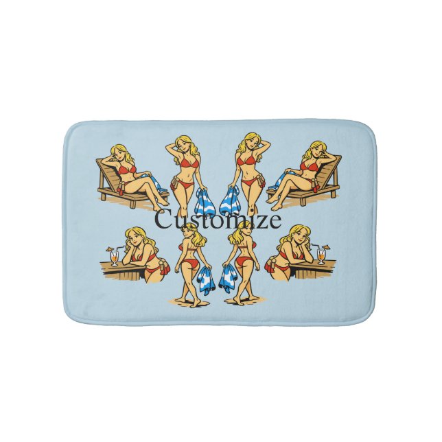 Tapis De Bain Plage de Bikini Time Thunder_Cove (Devant)